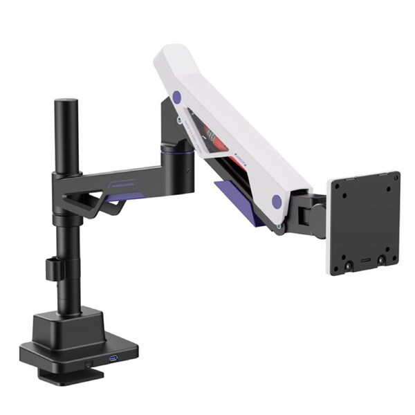 Brateck LDT95-C012UCP Atlas Neo Gaming Pole-Mounted Monitor Arm with USB-A