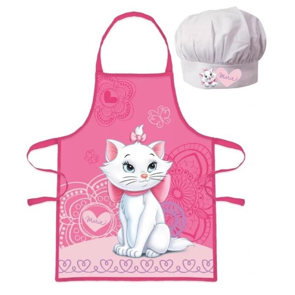 Disney The Aristocats Marie Whiskers Kids Apron and Chef's Hat Set
