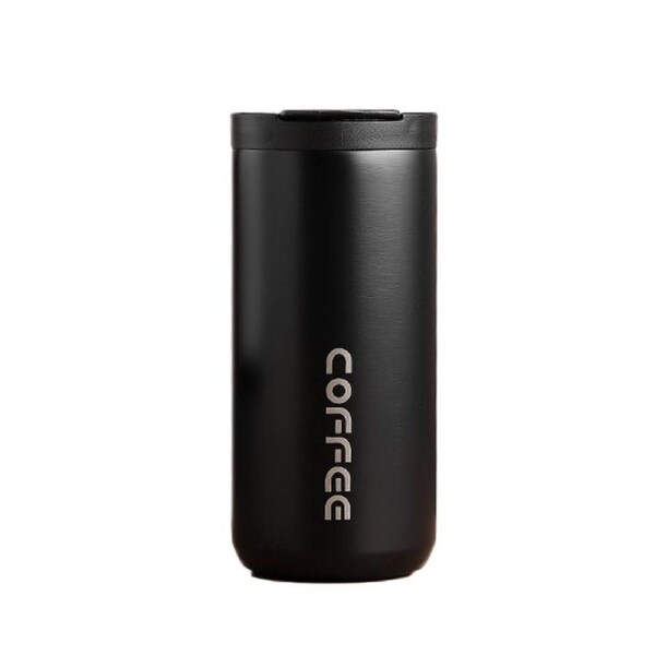 Nevenka Coffee Travel Mug Vacuum Insulated Cup Reusable 304 Stainless Steel-Black 400ml