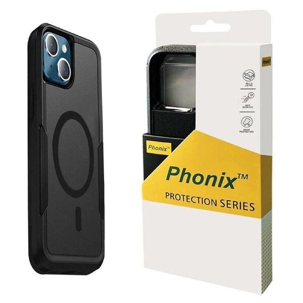 Phonix Apple iPhone 16 Pro (6.3') Armor Rugged Case Black - Military-Grade, Multi layers, No-Slip, Sleek, Ultimate Protection