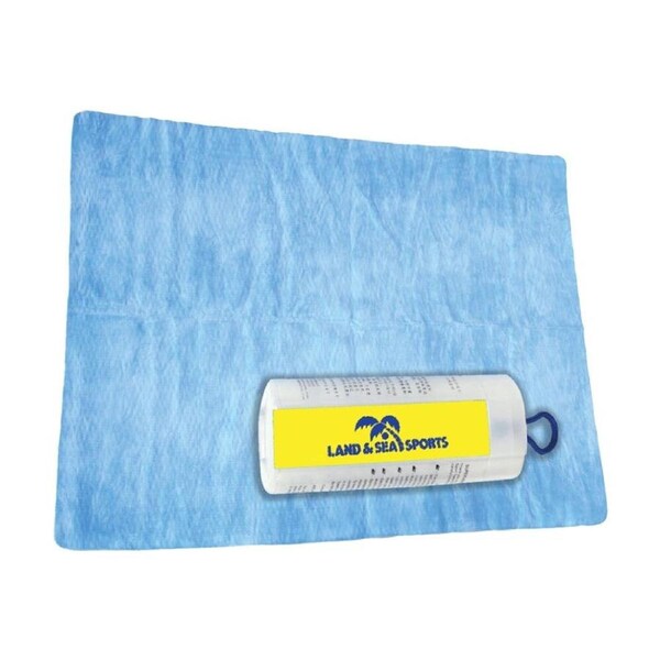 Land & Sea Jumbo Size Sports/Training Gym Microfibre Quick Drying Towel Blue