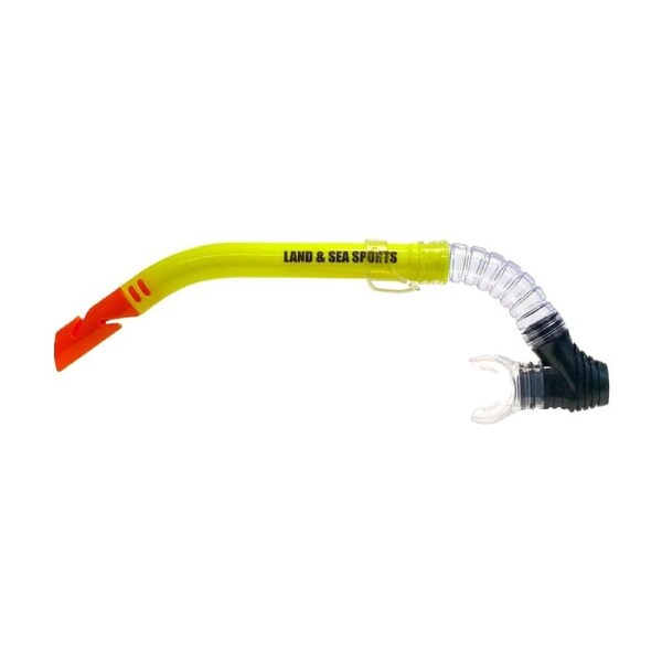 Land & Sea Sports Clearwater Snorkel With Silicone Mouthpiece Yellow
