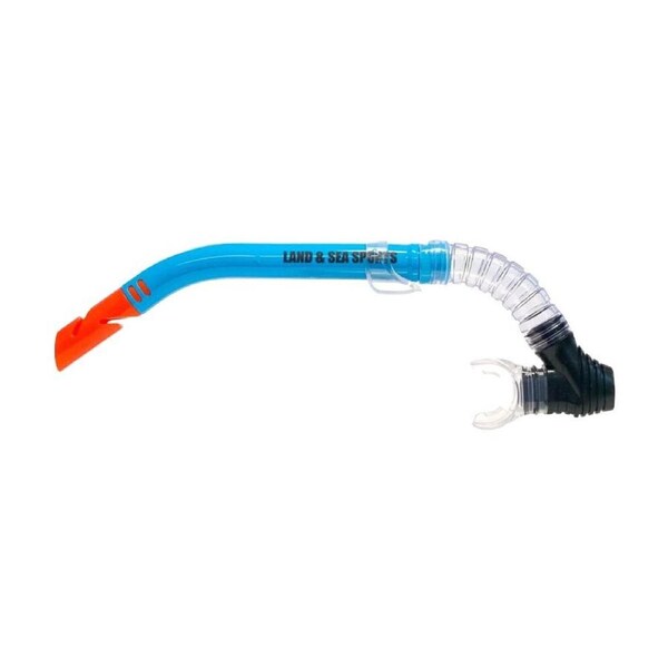 Land & Sea Sports Clearwater Snorkel With Silicone Mouthpiece Blue