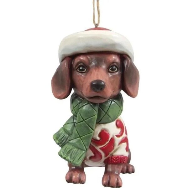 Jim Shore Heartwood Creek - Dachshund Hanging Ornament