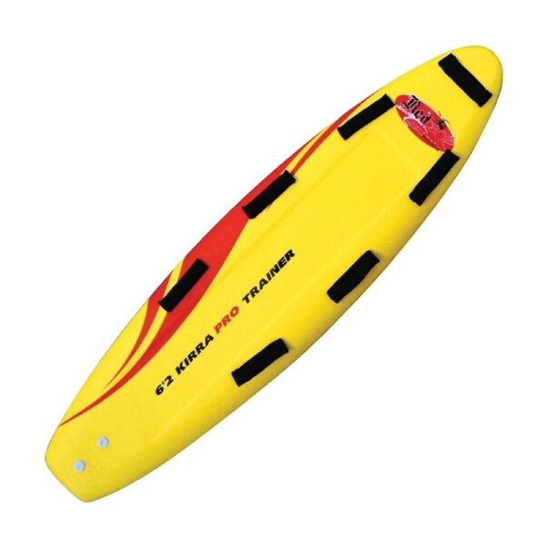 Redback Kirra Club Trainer 6'2" Surf Life Saving Board SLSA Approved Yellow/Red