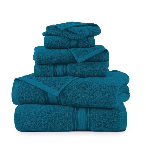 6 Piece Cotton Towel Set 550GSM - Sea Port