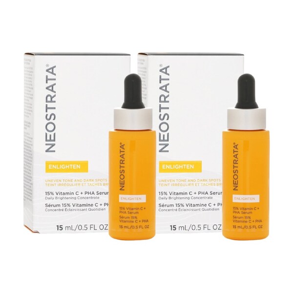 2 x Neostrata Enlighten 15% Vitamin C & PHA Serum 15mL