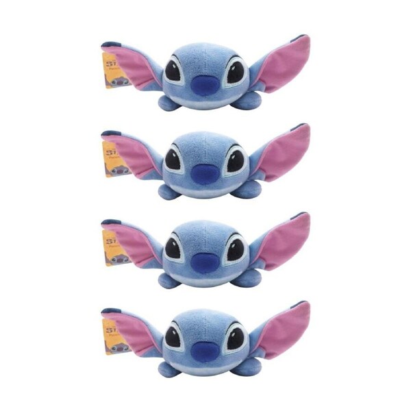 4PK Disney Stitch Soft Plush Pen/Pencil Case w/Zipper Kids Craft Accessory