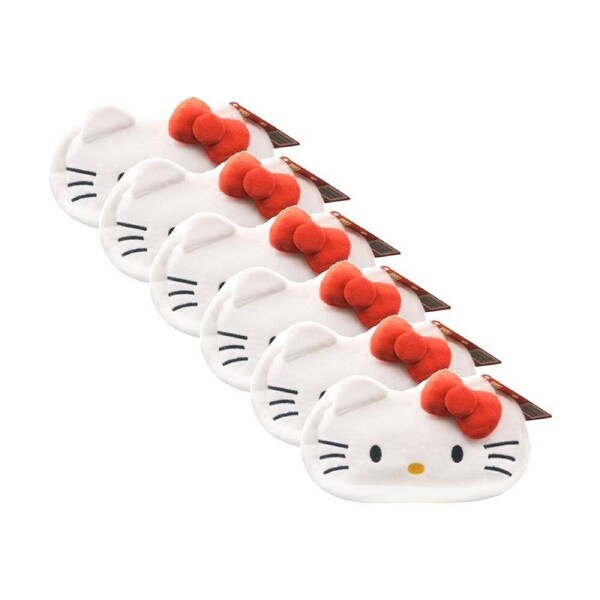 6PK Hello Kitty & Friends Plush Pencil Case w/Zip Kids Stationery Assorted