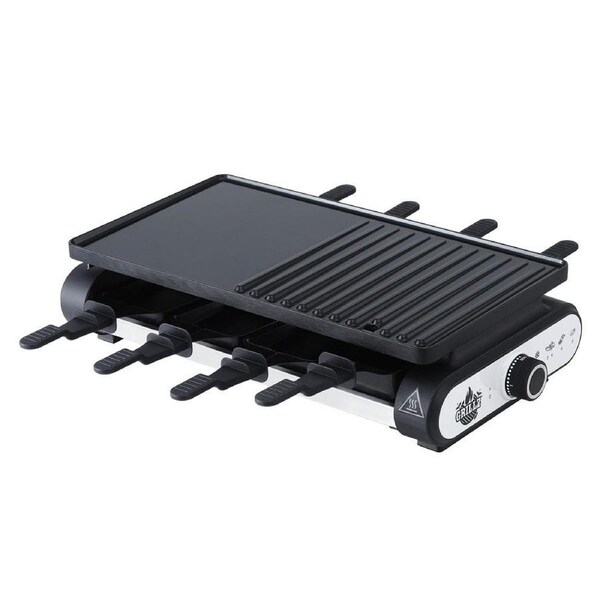 1400W Electric BBQ Grill Smokeless 7 Cooking Pans Adjustable Temperature