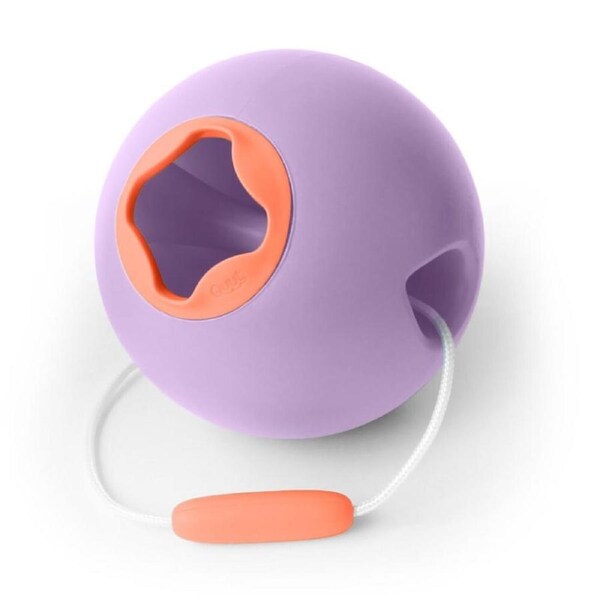 Quut Ballo No Spill Bucket Beach Water Play Childrens Toy Purple/Orange 3Y+