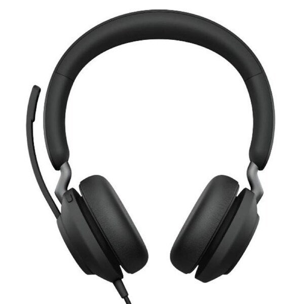 Jabra Evolve2 40 SE Wired-CA MS Stereo Headset, 360 BusyLight, Noise Isolationg Ear Cushions, 2Yr Warranty, Plug-and-play, 3-Microphone