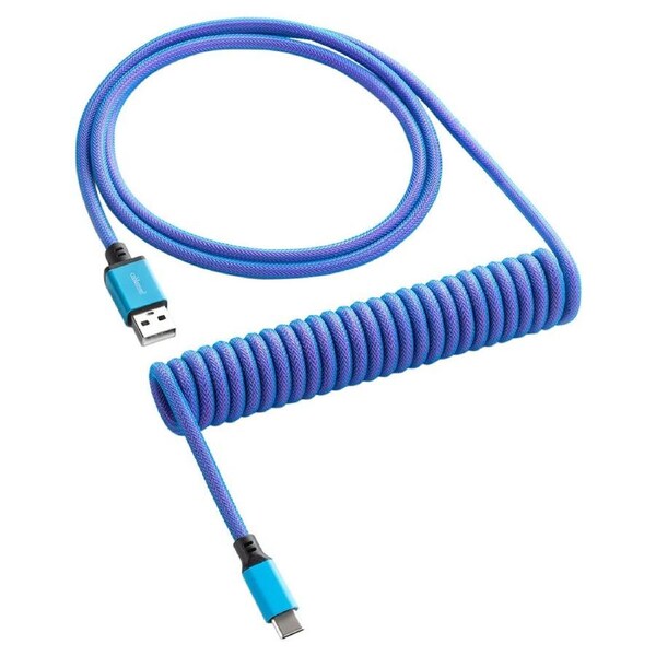 CableMod Classic Coiled Keyboard Cable Galaxy Blue