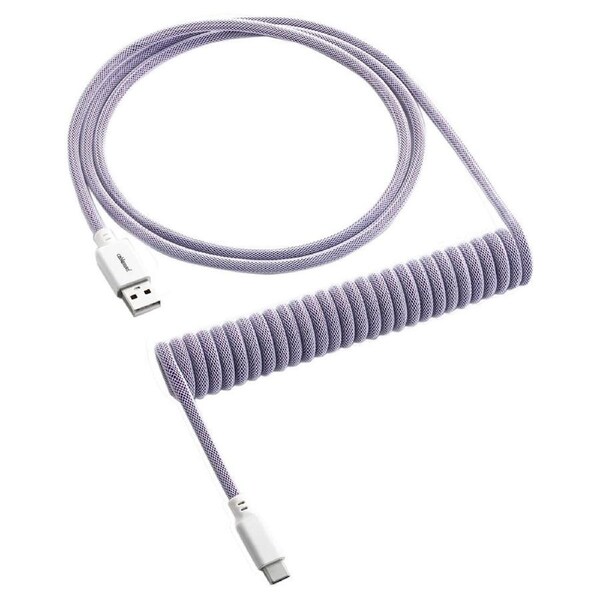 CableMod Classic Coiled Keyboard Cable Rum Raisin