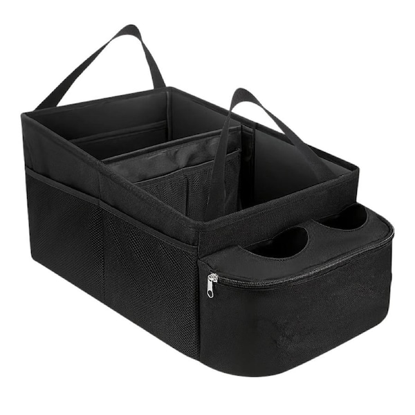 Automobile Storage Box Oxford Cloth Foldable Seat Storage Cup Holder Trunk Bag