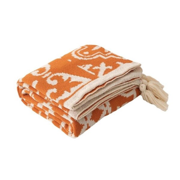 Bohemian Style Sofa Blanket Soft Washable Decorative for Couch Bed Living Room