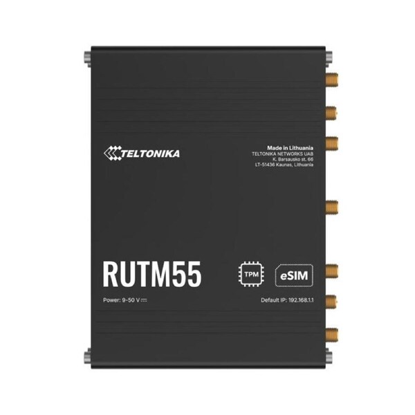 Teltonika RUTM55 Dual 5G Router, Dual SIM & eSIM(TM), Telit 5G Modem