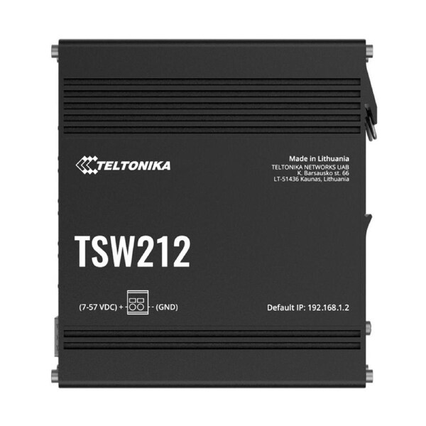 Teltonika TSW212 Managed Ethernet Switch, L2 with additional L3 Features
