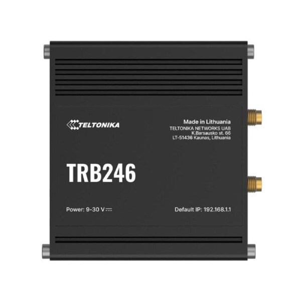 Teltonika TRB246 Industrial IoT Gateway, 4G/LTE(Cat 4), Dual SIM