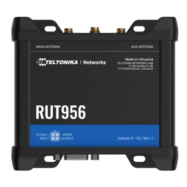 Teltonika RUT956 Global Version Industrial Cellular Router, PSU included