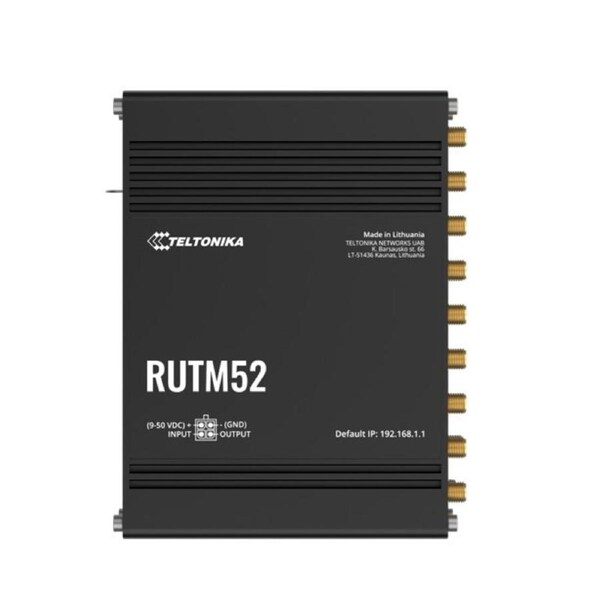 Teltonika RUTM52 Dual 5G Router, 5G dual SIM/ESIM cellular, 5 Gigabit Ethernet