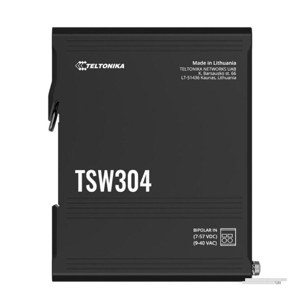 Teltonika TSW304 DIN Rail Ethernet Switch 4x Gigabit Ethernet with speeds