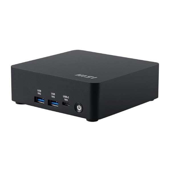MSI Cubi NUC AI 1UMG-013BAU Mini PC Black Barebone Core Ultra 5 125H 2x Thunderbolt 4 2x HDMI 2x Intel I226V (2.5G) Wi-Fi 6E AX211 3Y