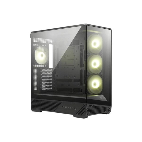 MSI MAG PANO 130R PZ -BLACK ATX/mATX/ITX, 400mm GPU, 165mm CPU, 7 slots, 6 120mm, 360 rad top/side, 2 USB-A, 1 USB-C 20Gbps, 460 232 490mm, 8.37kg