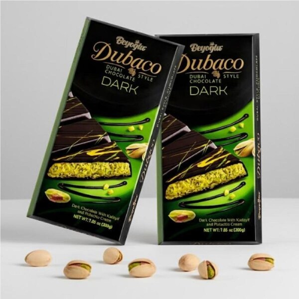Dubaco Dark Chocolate with Crispy Kadayif & Pistachio Cream 200g