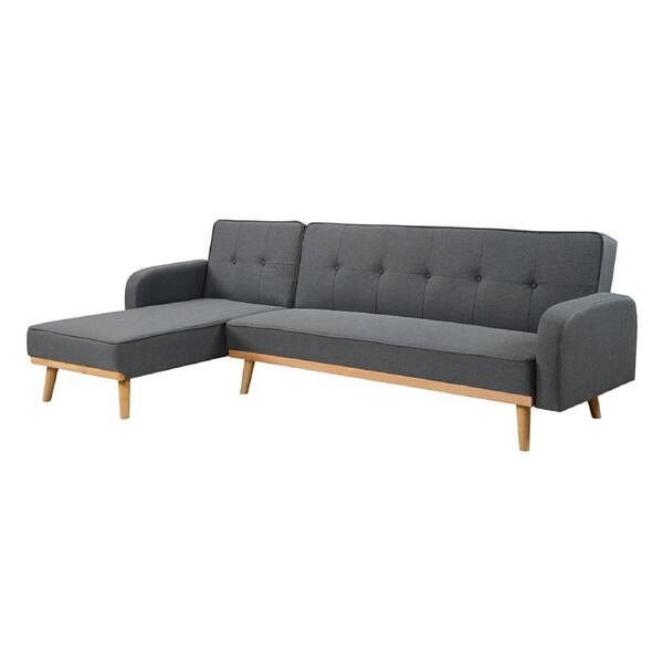 Foret 3 Seater Sofa Bed Lounge Corner Couch Furniture Storage Ottoman Chaise L Shaped 3 Seater no storage