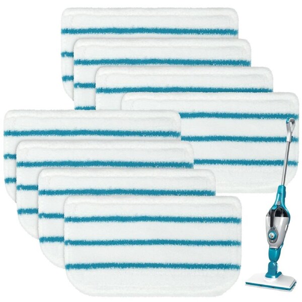 Nevenka 8Pcs Washable Cleaner Pads for Black & Decker FSM13E1 Steam Mops