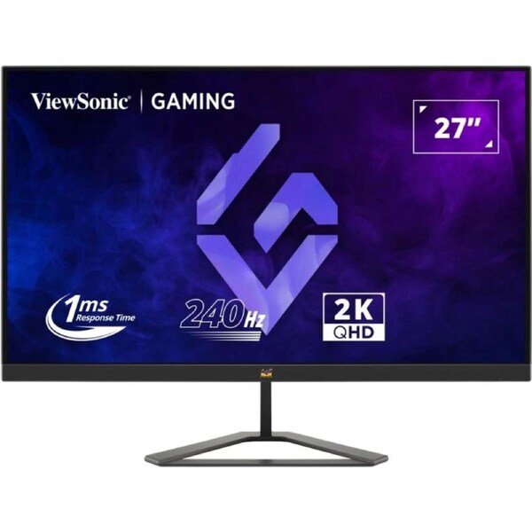ViewSonic 27' 2K 240hz 1ms Lightning Fas, IPS, Dual Speakers, SuperClear IPS. 2x HDMI 2.0, 1x DP 1.4. VESA 100x 100t, Tilt Gaming Monitor