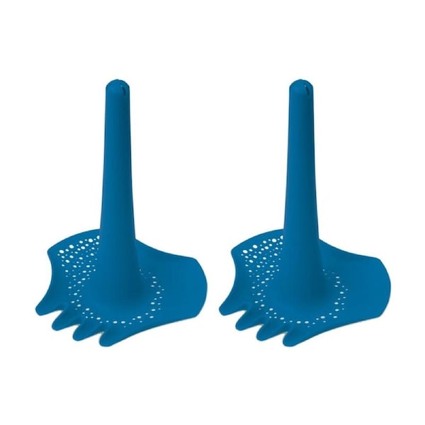 2PK Quut Triplet Sand Toy Childrens Beach 4-In-1 Kids Play Ocean Blue 10M+