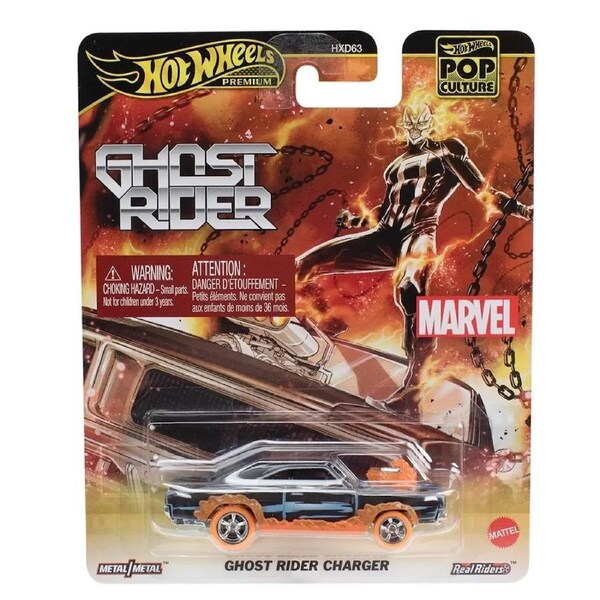 Mattel Hot Wheels Premium Pop Culture Marvel Ghost Rider Ghost Rider Charger