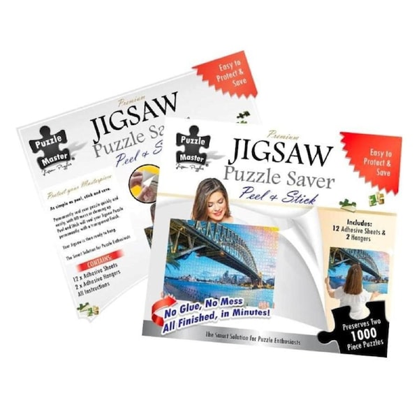 Jigsaw Puzzle Saver Glue Sheets (Puzzle Master)