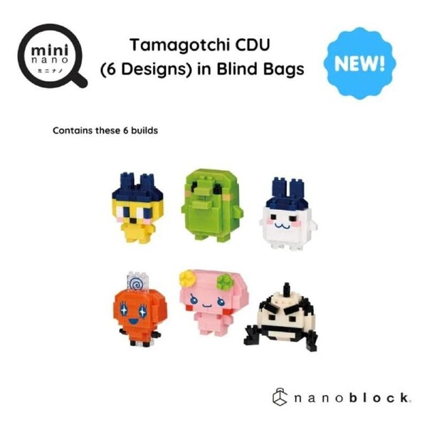 Nanoblock - Mininano - Tamagotchi Blind Bag (6 Asst)