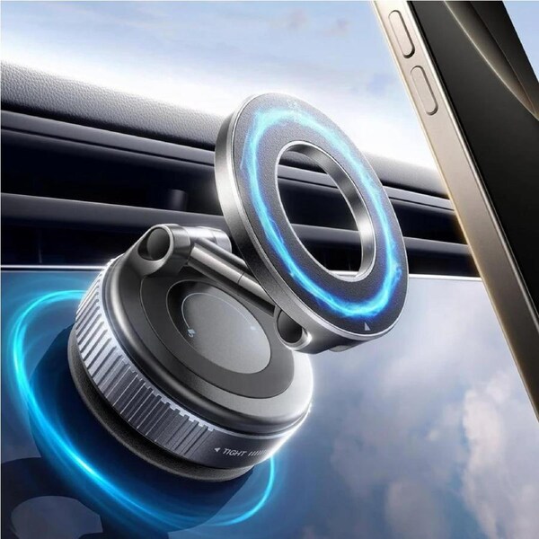 360? Car Mount Magnetic Phone Holder with Vacuum Suction