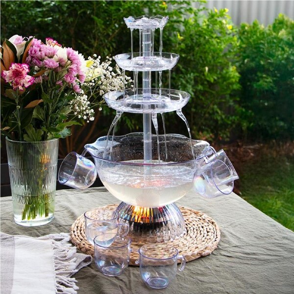 Dish & Dash Party Drinking Fountain with Lights