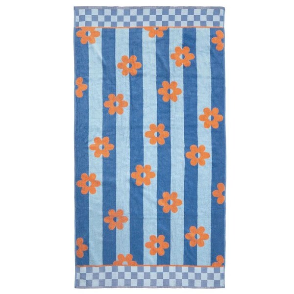 Jacquard Beach Towel Aster