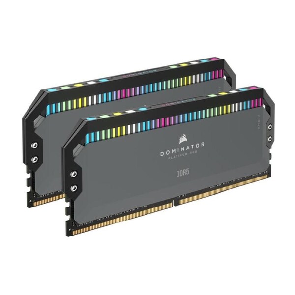 Corsair DOMINATOR RGB DDR5 64GB (2 x 32GB) DDR5 5600 CL40-40-40-77 1.25V Intel XMP & AMD EXPO - GREY
