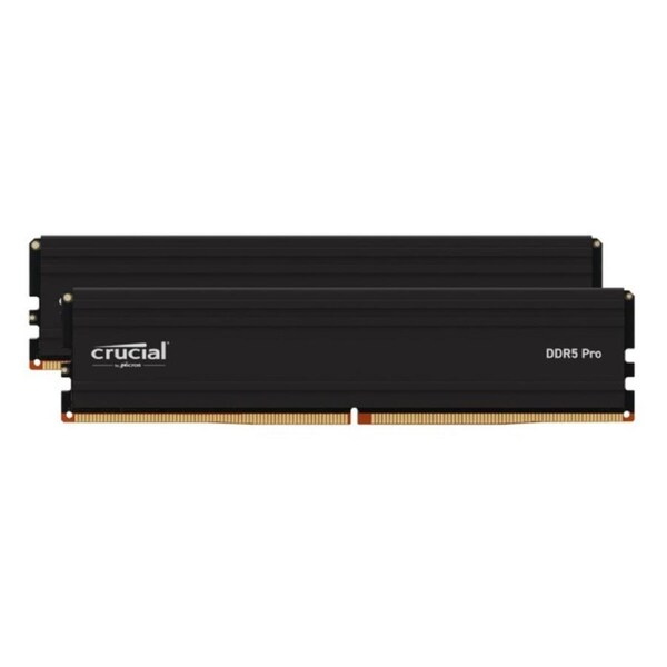 Crucial Pro 32GB (2x16GB) DDR5 UDIMM 5600MHz CL46 Black Heat Spreader Support Intel XMP AMD Ryzen Desktop PC Gaming Memory