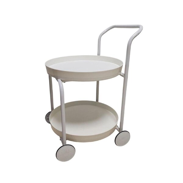 Movable Side Tea Table Armrest Double-Layer Storage For Family Sofa Cart Shelf