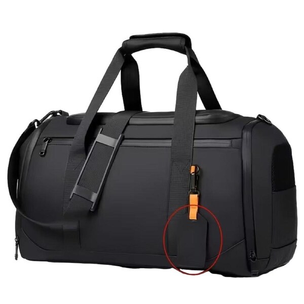 Nylon Travel Bag with Shoe Compartment