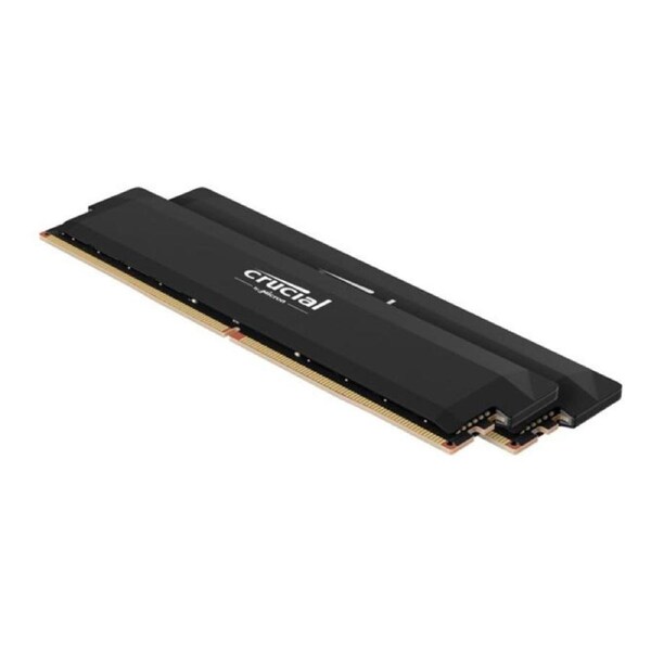 Crucial Pro 32GB (2x16GB) DDR5 UDIMM 6400MHz CL38 Black Heat Spreader Support Intel XMP AMD Ryzen Desktop PC Gaming Memory
