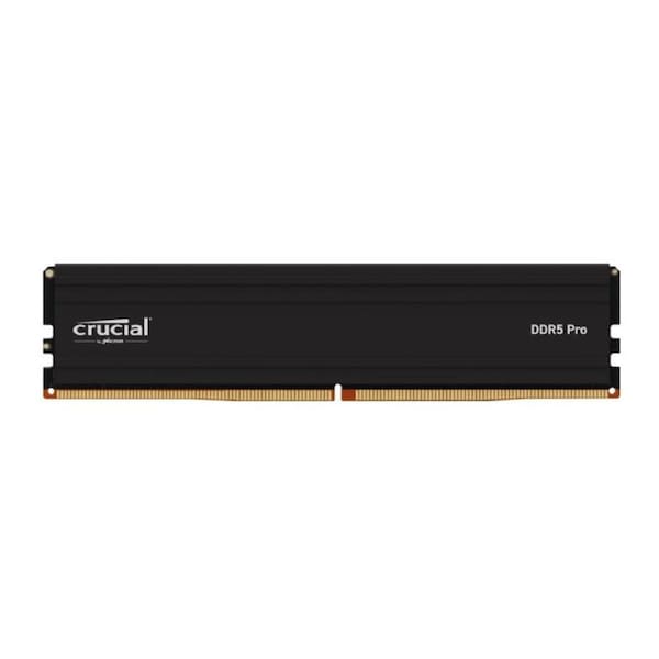 Crucial Pro 32GB (1x32GB) DDR5 UDIMM 6000MHz CL40 Black Heat Spreader Overclocking Support Intel XMP AMD Ryzen Desktop PC Gaming Memory
