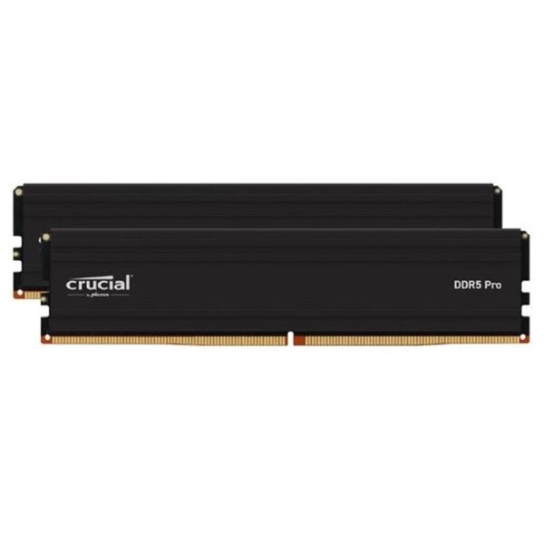 Crucial Pro 48GB (2x24GB) DDR5 UDIMM 6000MHz CL48 Black Heat Spreader Support