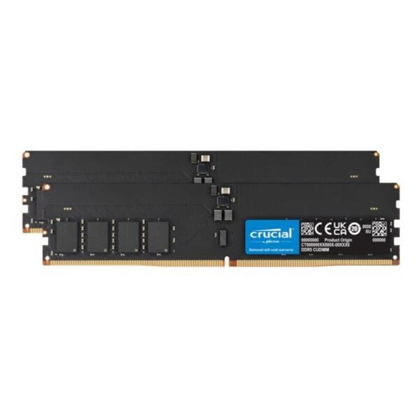 Crucial 128GB (2x64GB) DDR5 CUDIMM 6400MHZ CL52 Desktop PC Memory for Intel Core Ultra Processors AI PC