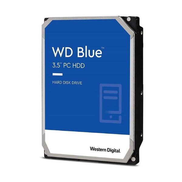 Western Digital WD Blue 1TB 3.5' HDD SATA 6Gb/s 7200RPM 64MB Cache CMR Tech 2yrs Wty