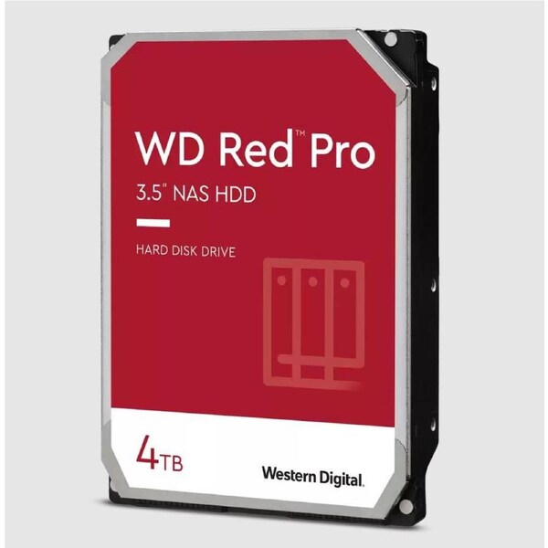 WD Red Pro 4TB 3.5' NAS Hard Drive, SATA 6 Gb/s, ITR 267 MB/s, 7200RPM, 256MB