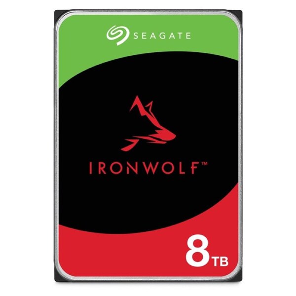 Seagate 8TB 3.5' IronWolf, SATA 6.0Gb/s, NAS 24x7, CMR, max. STR OD 202MB/s, 5400 RPM, 256MB Cache, HDD, 3Years Warranty (ST8000VN002)